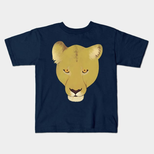 I Got My Own Back Watercolor Lioness Kids T-Shirt by calliew1217